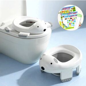 Potty Training Toilet with Funny Training Charts, Complete with Liner Bags